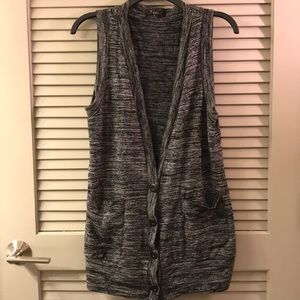Gray Button Down Sleeveless Cami